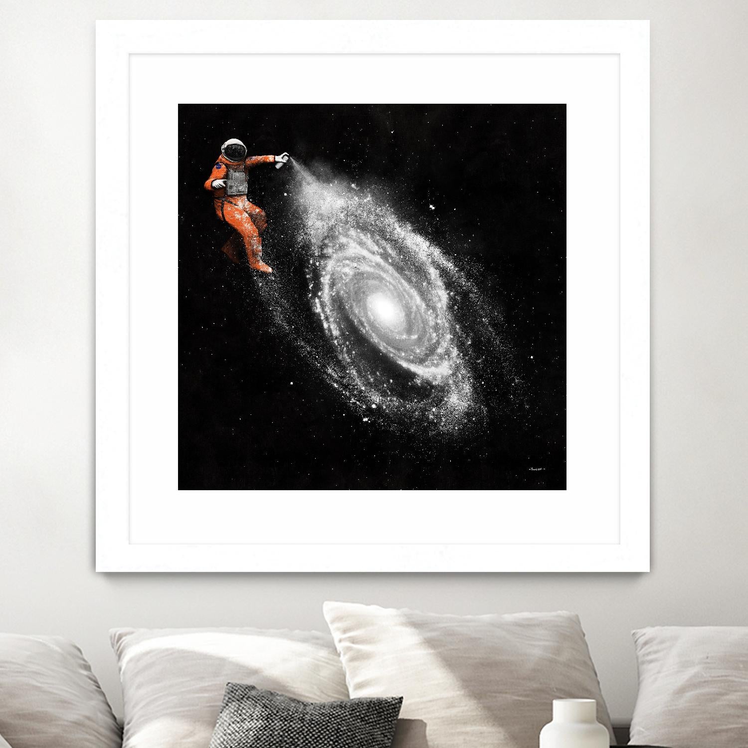 Space Art by Florent Bodart on GIANT ART - orange digital