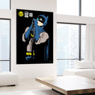 Shadowplay by Butcher Billy on GIANT ART - blue digital cartoon