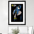 Shadowplay by Butcher Billy on GIANT ART - blue digital cartoon