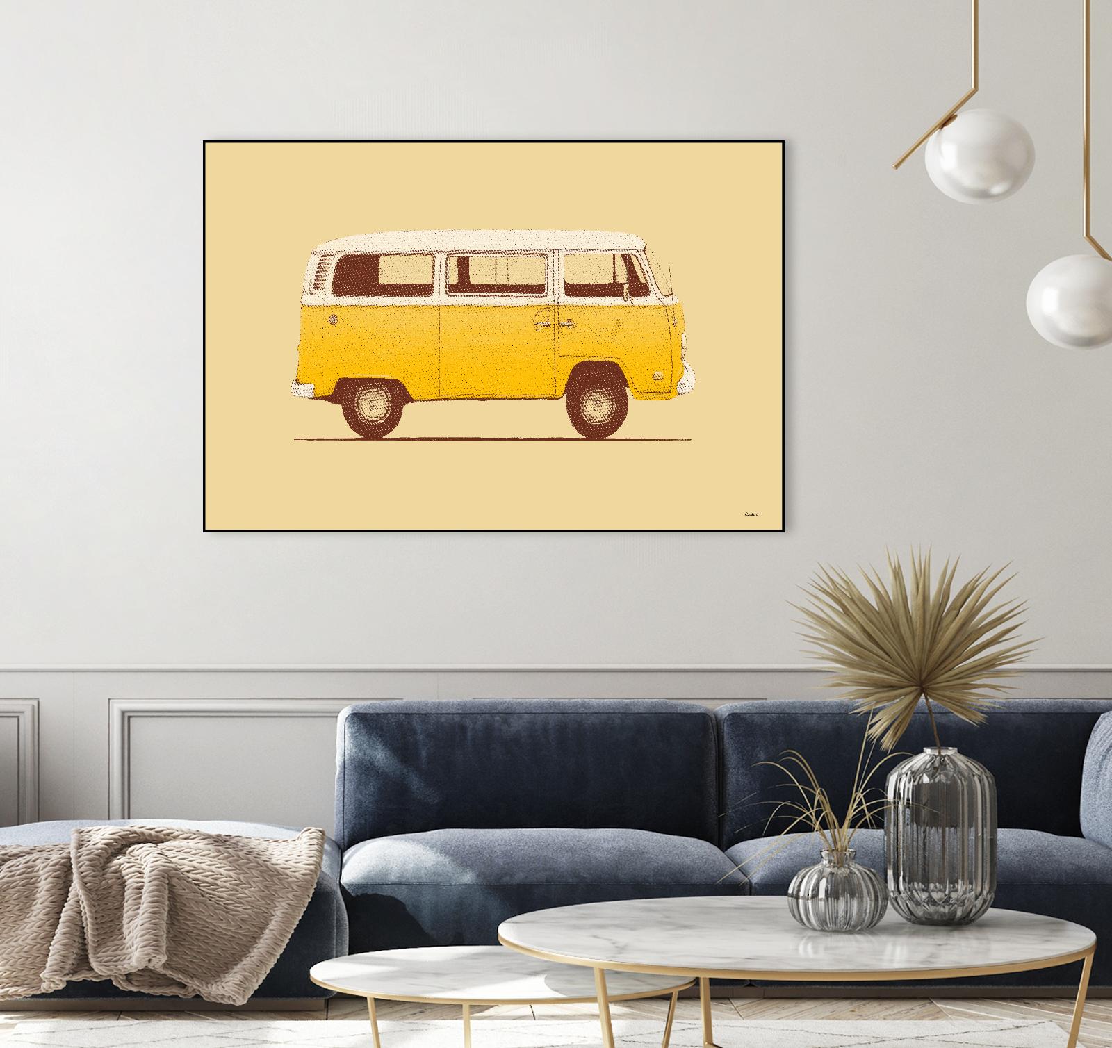 Yellow Van by Florent Bodart on GIANT ART