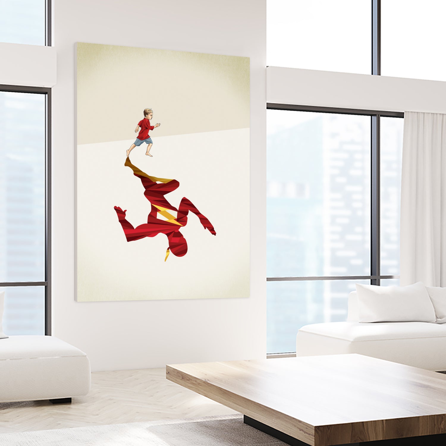 Speed of Light  by Jason Ratliff on GIANT ART - red  digital super hero