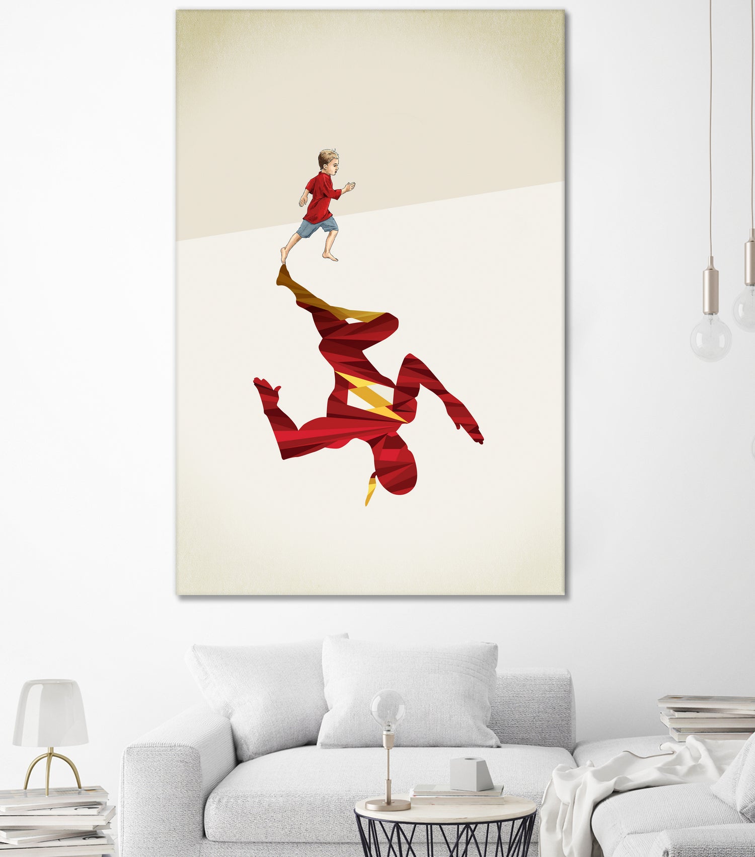 Speed of Light  by Jason Ratliff on GIANT ART - red  digital super hero