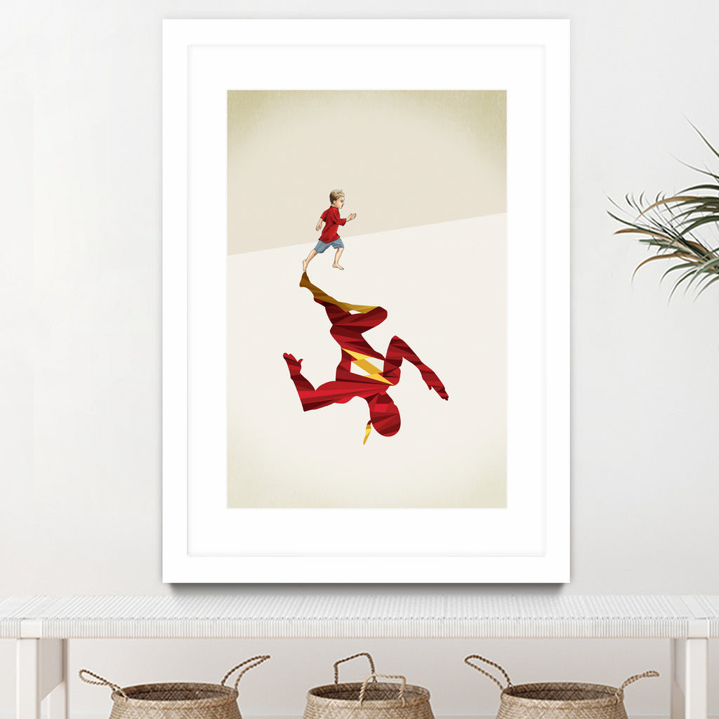 Speed of Light  by Jason Ratliff on GIANT ART - red  digital super hero