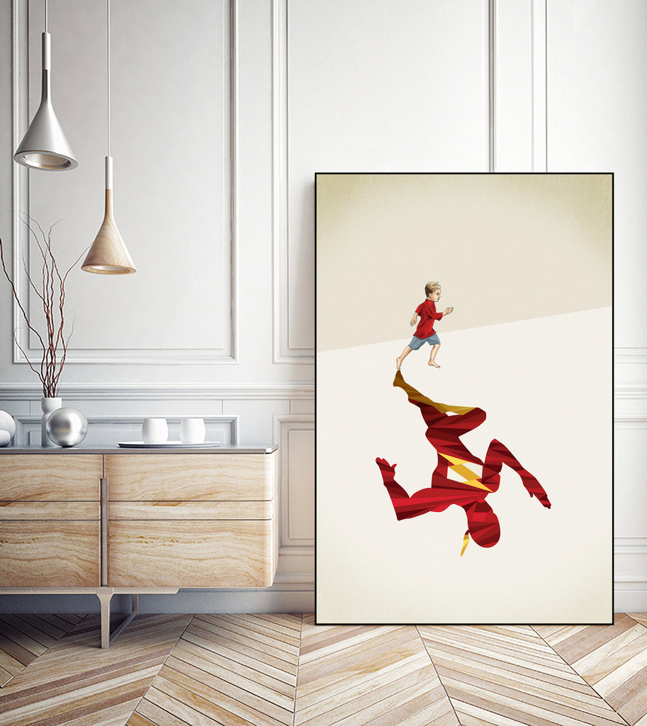 Speed of Light  by Jason Ratliff on GIANT ART - red  digital super hero