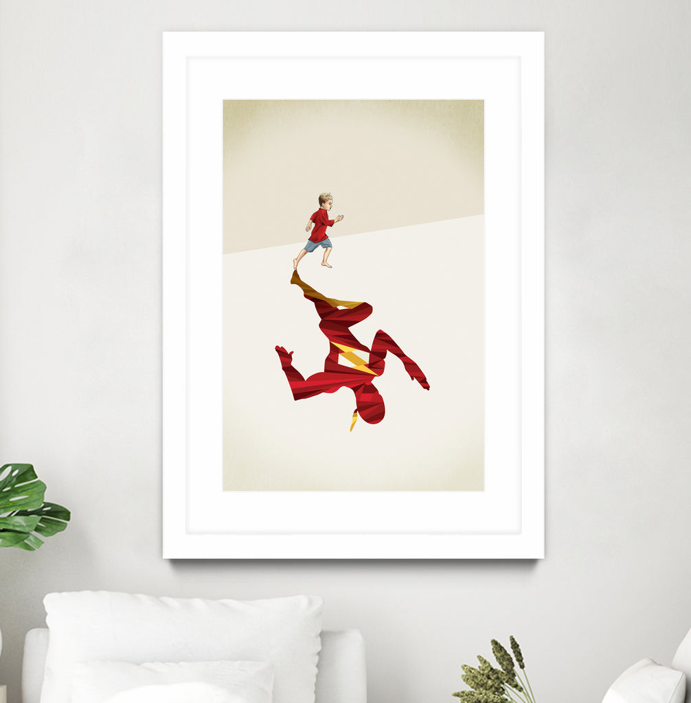 Speed of Light  by Jason Ratliff on GIANT ART - red  digital super hero