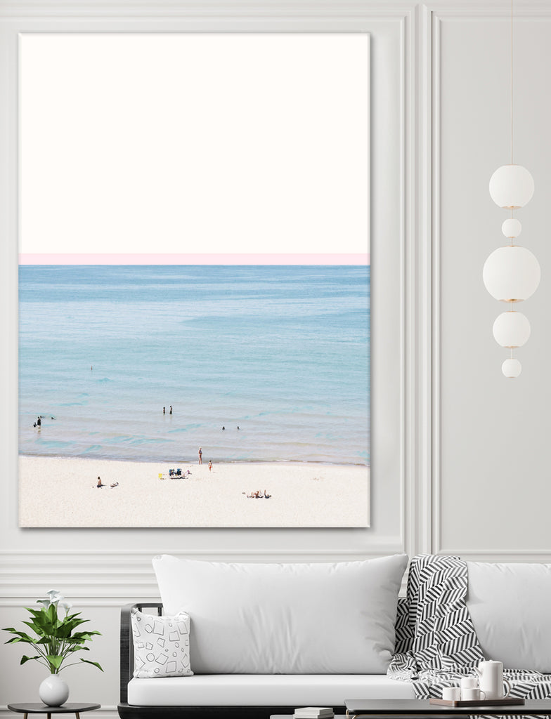 A day at the beach by 83 oranges on GIANT ART - blue coastal beach