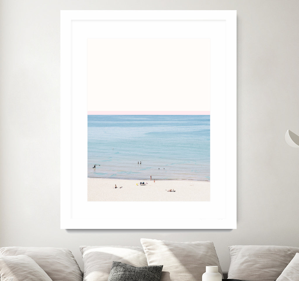 A day at the beach by 83 oranges on GIANT ART - blue coastal beach