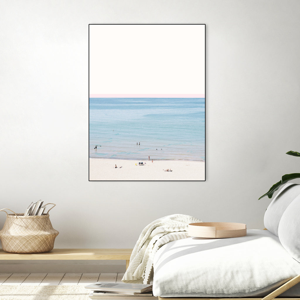 A day at the beach by 83 oranges on GIANT ART - blue coastal beach