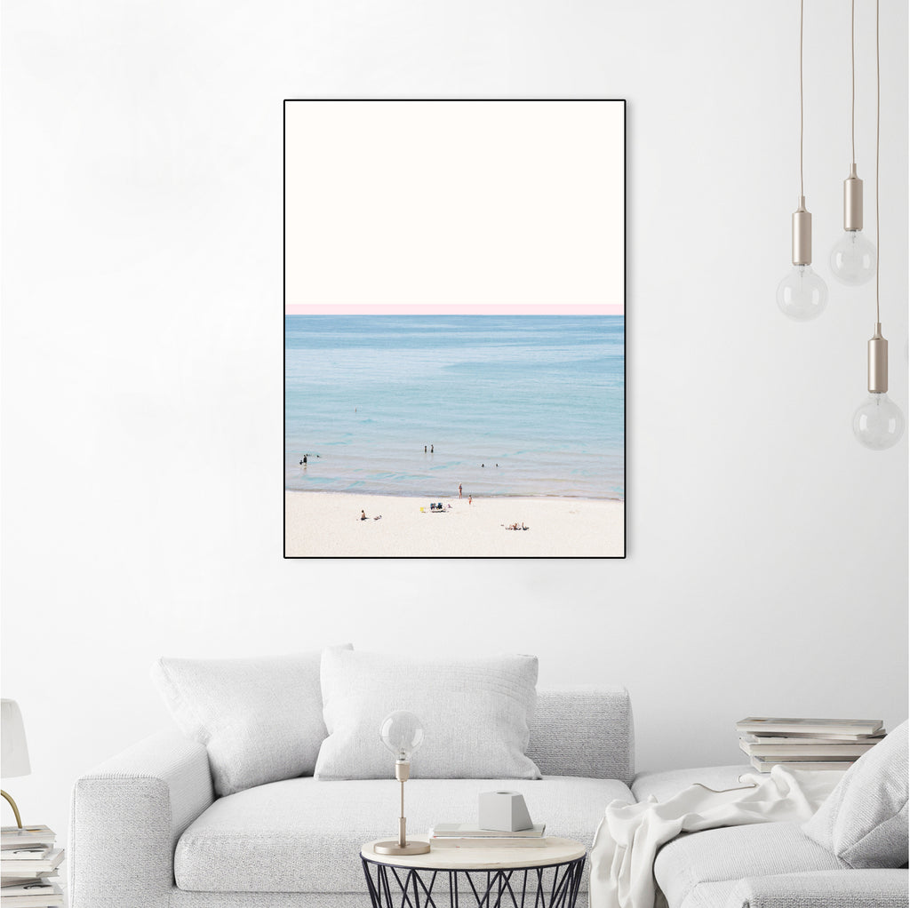 A day at the beach by 83 oranges on GIANT ART - blue coastal beach