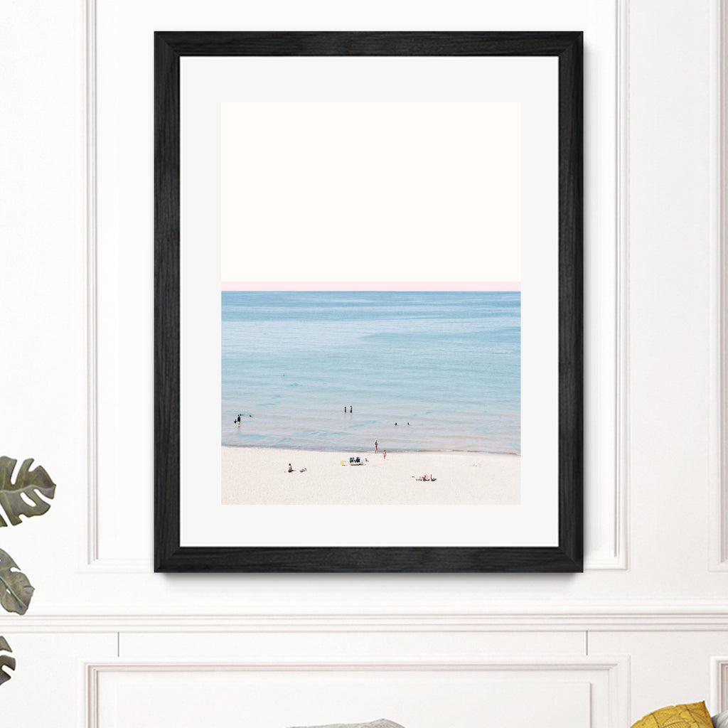 A day at the beach by 83 oranges on GIANT ART - blue coastal beach