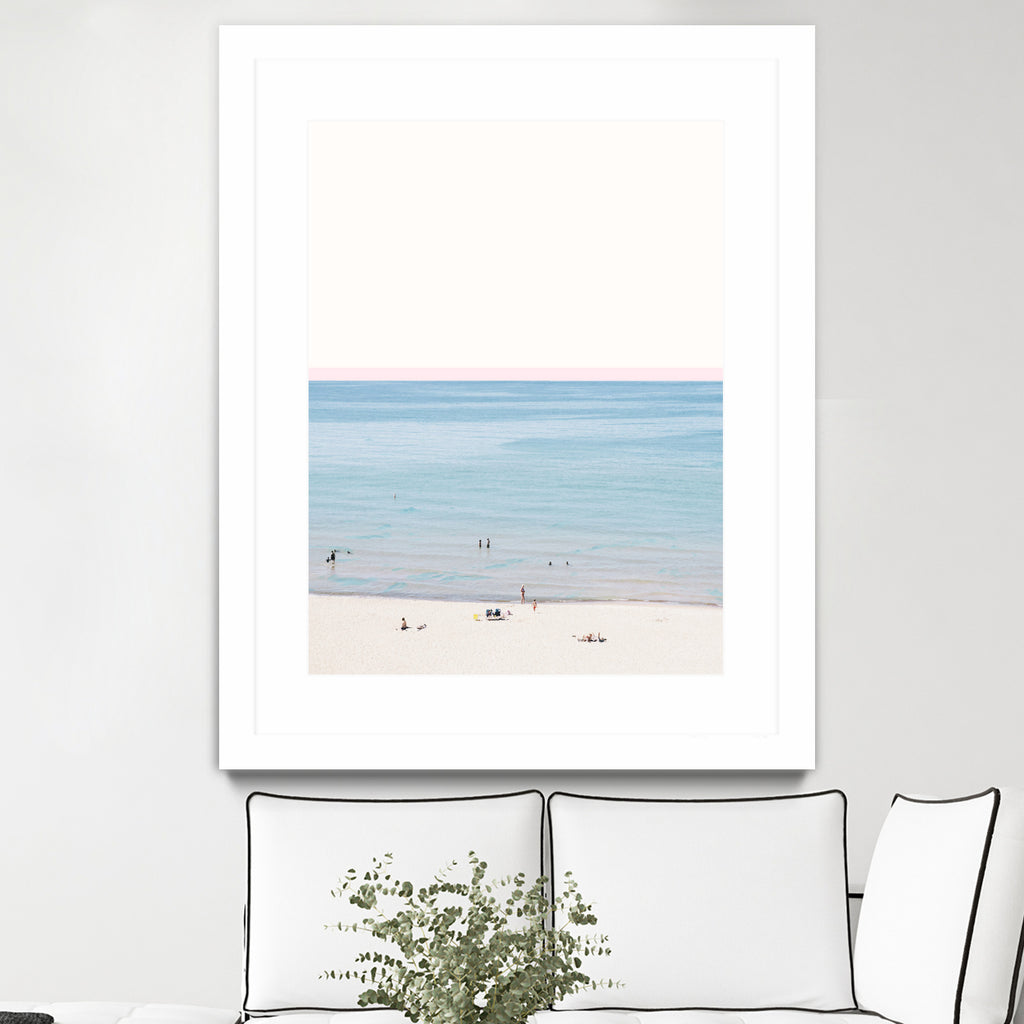 A day at the beach by 83 oranges on GIANT ART - blue coastal beach