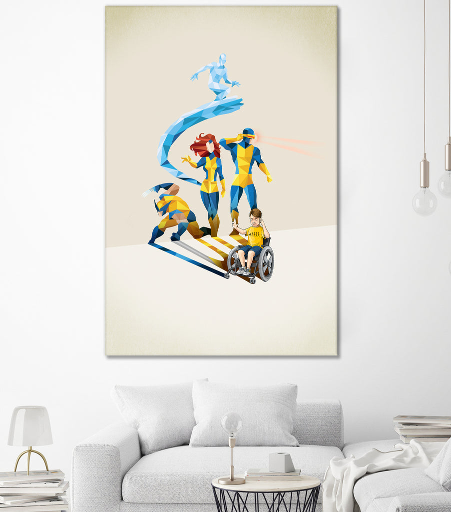 Will Power by Jason Ratliff on GIANT ART - blue digital super hero