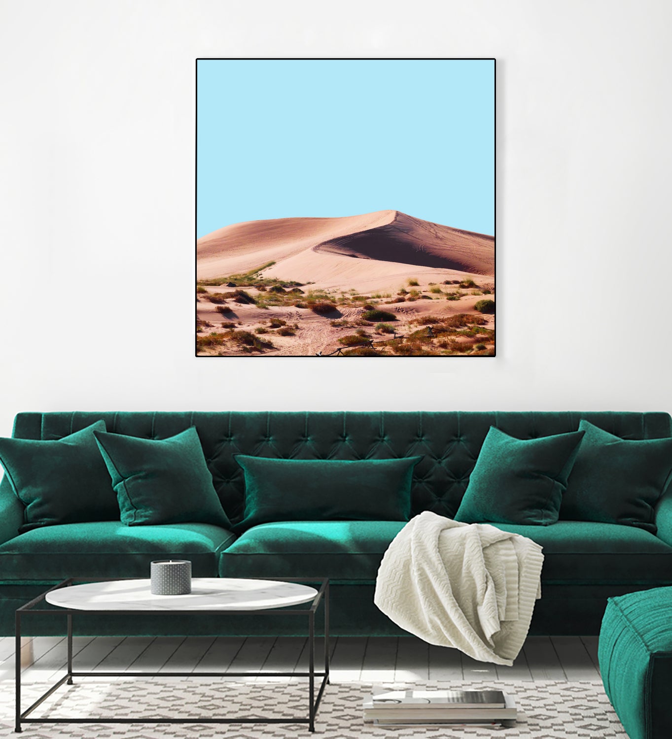 Oasis by 83 oranges on GIANT ART - blue digital sand