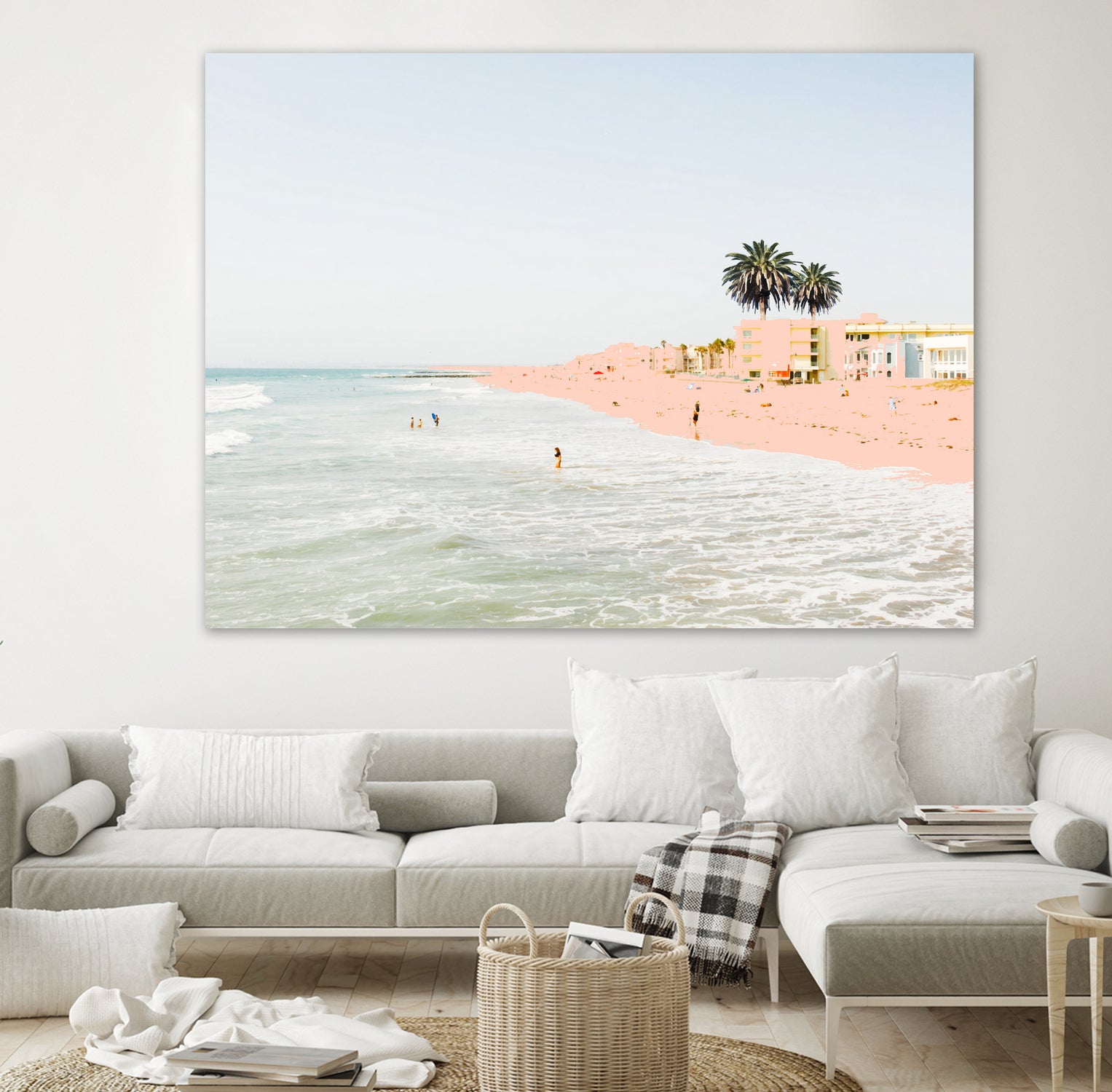 Pink Beach by 83 oranges on GIANT ART - pink digital sand