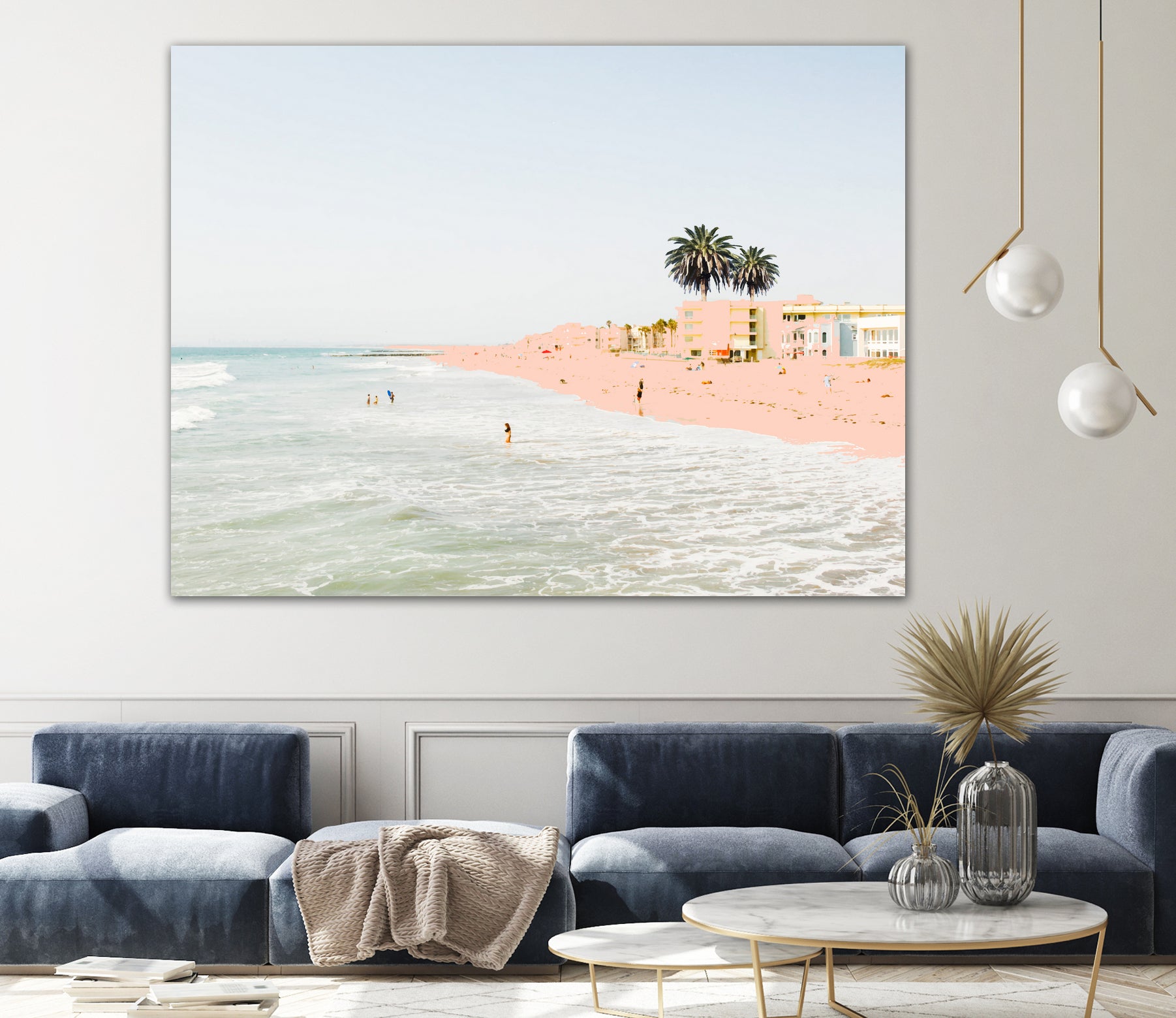 Pink Beach by 83 oranges on GIANT ART - pink digital sand