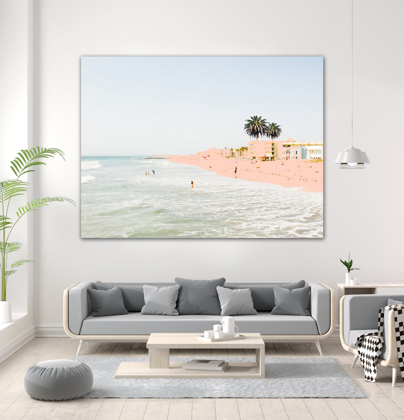 Pink Beach by 83 oranges on GIANT ART - pink digital sand