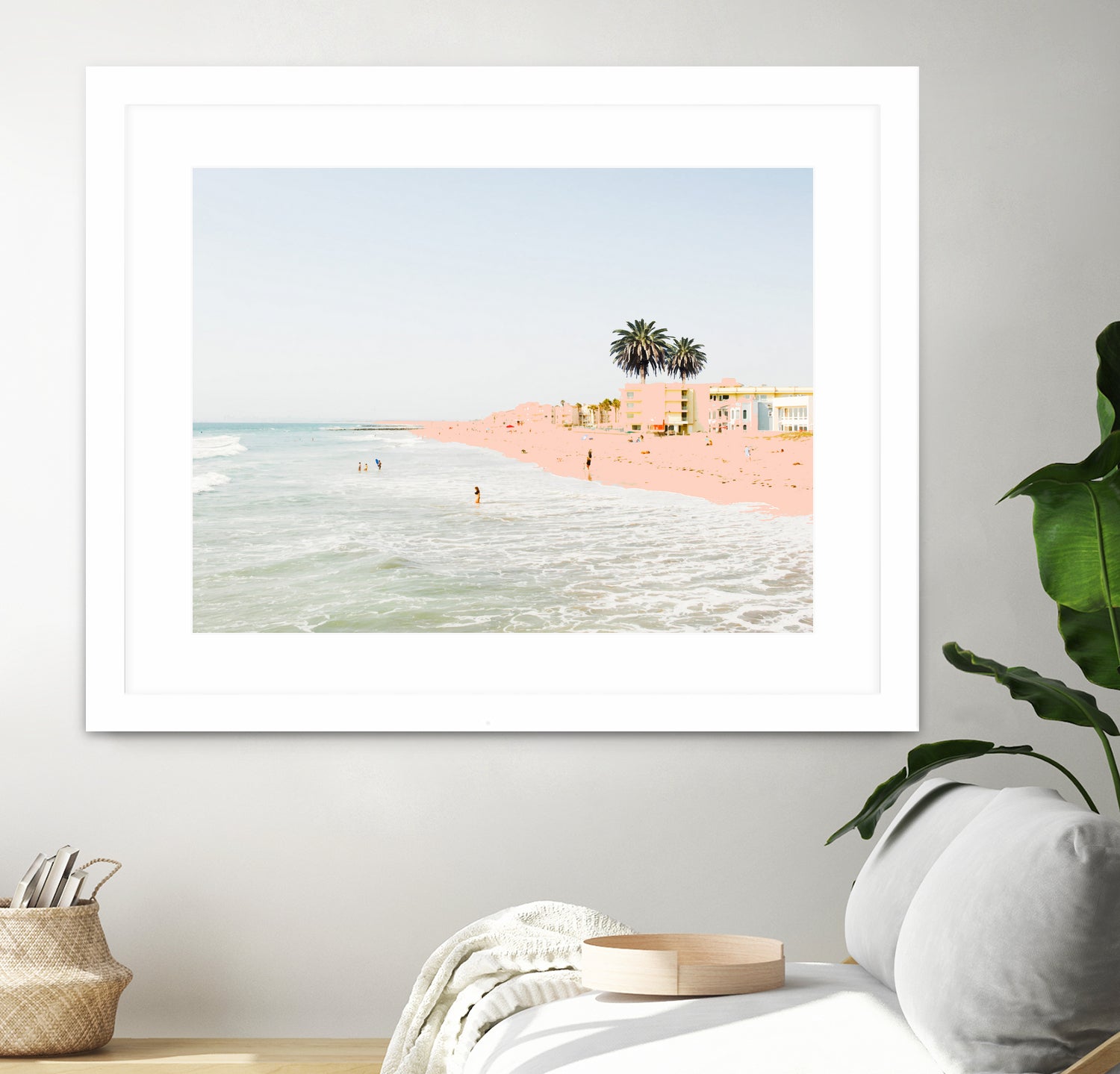 Pink Beach by 83 oranges on GIANT ART - pink digital sand