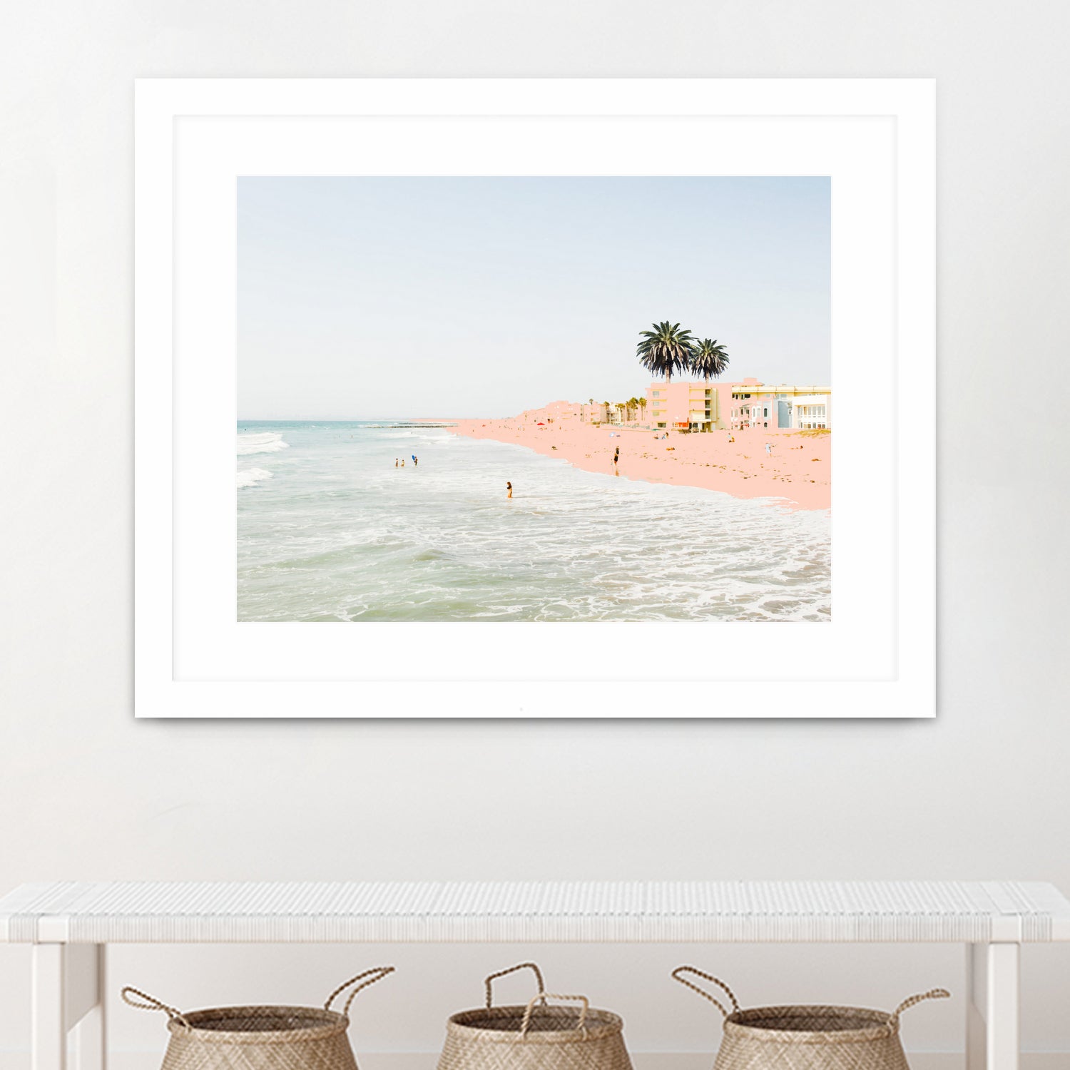 Pink Beach by 83 oranges on GIANT ART - pink digital sand