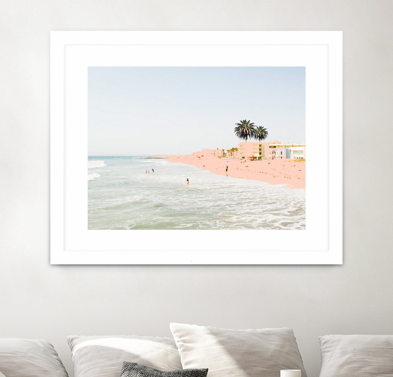 Pink Beach by 83 oranges on GIANT ART - pink digital sand