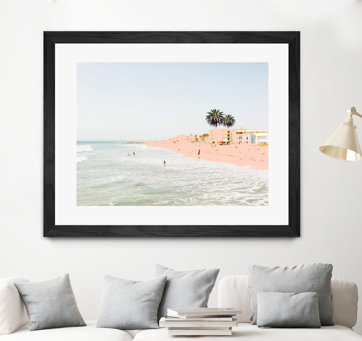 Pink Beach by 83 oranges on GIANT ART - pink digital sand