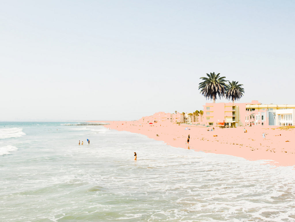 Pink Beach by 83 oranges on GIANT ART - pink digital sand