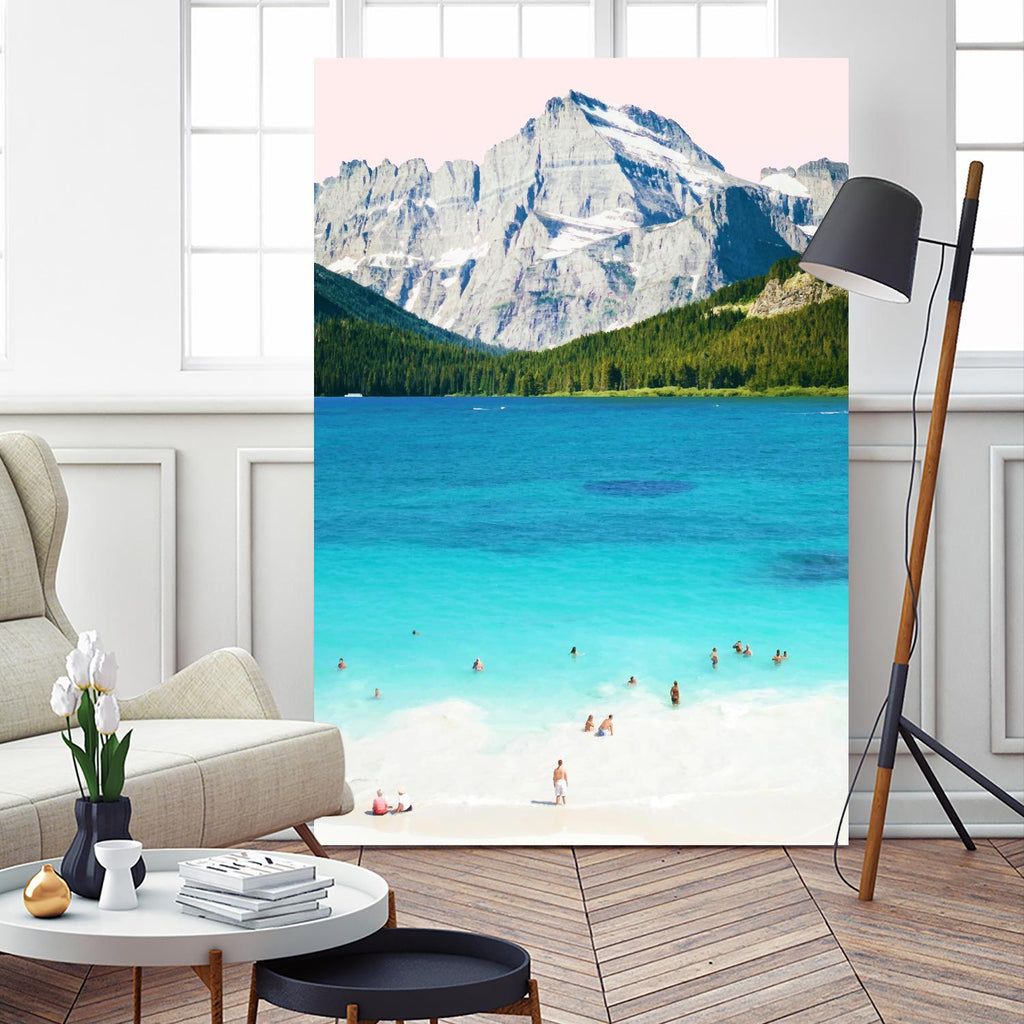 Summer Vibes  by 83 Oranges on GIANT ART - blue digital mountain