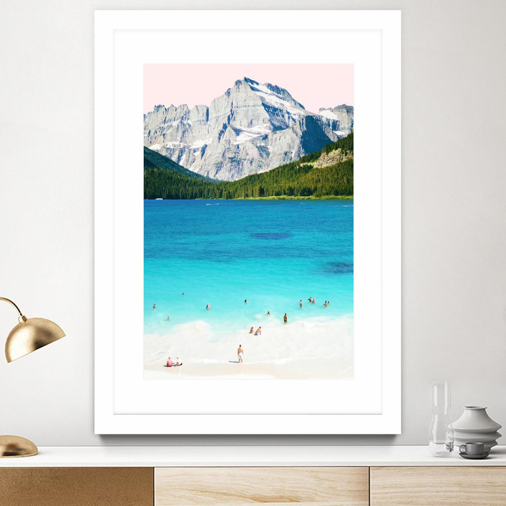 Summer Vibes  by 83 Oranges on GIANT ART - blue digital mountain