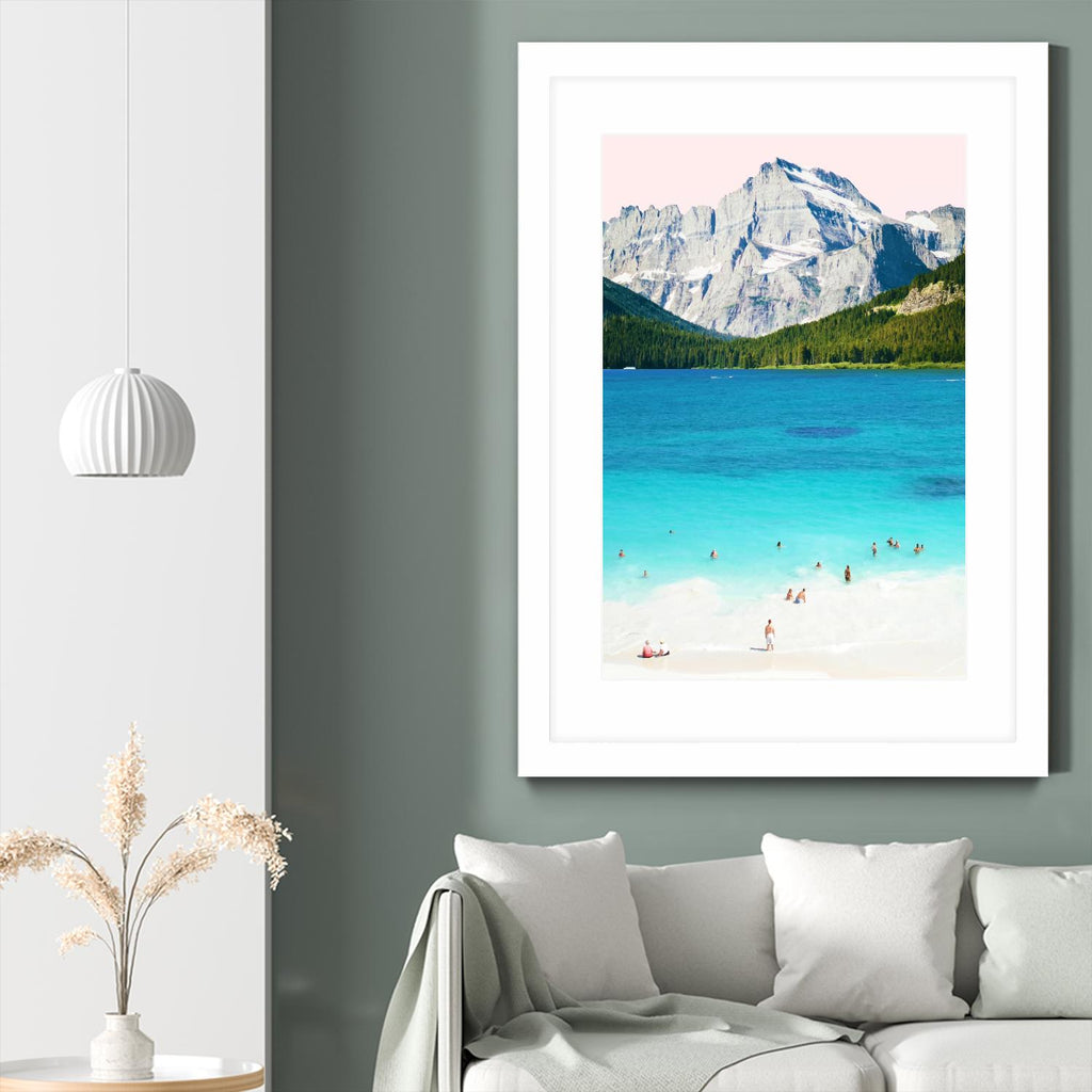 Summer Vibes  by 83 Oranges on GIANT ART - blue digital mountain