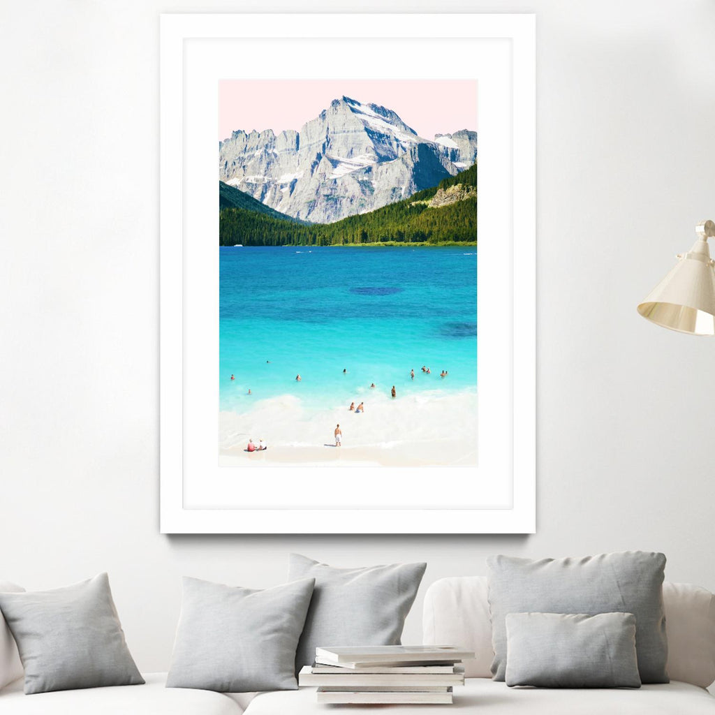 Summer Vibes  by 83 Oranges on GIANT ART - blue digital mountain