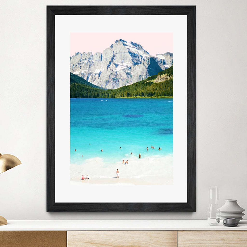 Summer Vibes  by 83 Oranges on GIANT ART - blue digital mountain