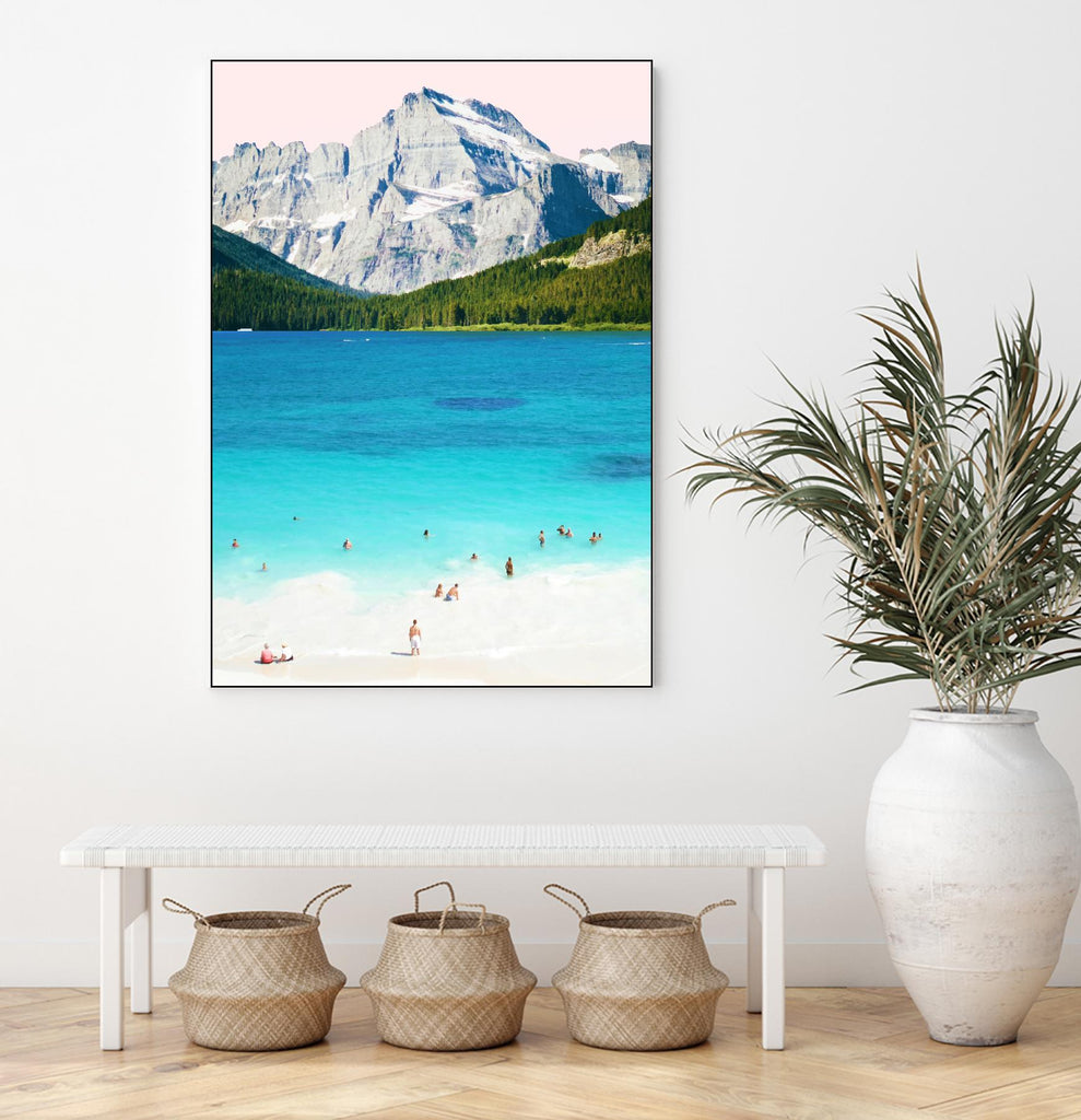 Summer Vibes  by 83 Oranges on GIANT ART - blue digital mountain