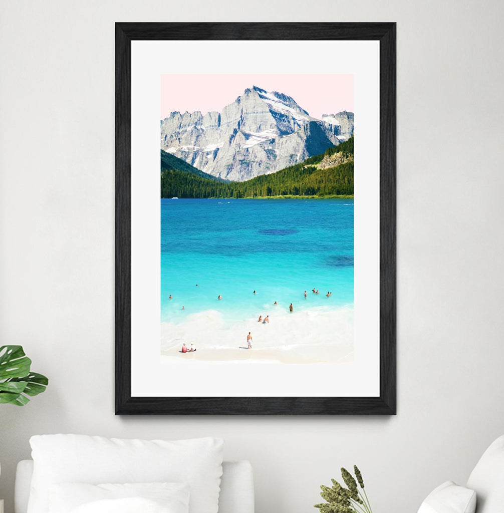 Summer Vibes  by 83 Oranges on GIANT ART - blue digital mountain