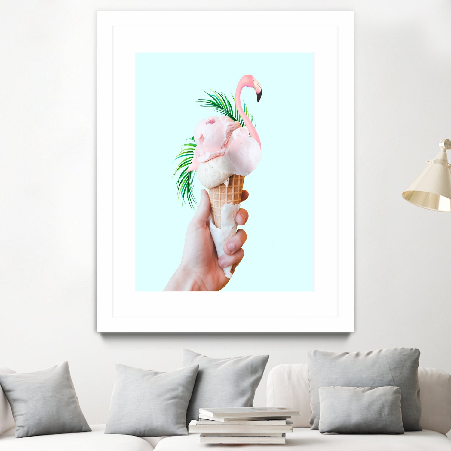 Tropical Ice Cream  by 83 oranges on GIANT ART - pink digital