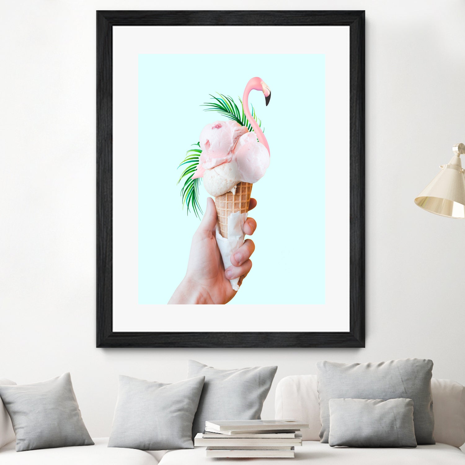 Tropical Ice Cream  by 83 oranges on GIANT ART - pink digital