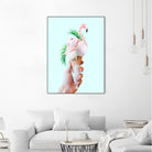 Tropical Ice Cream  by 83 oranges on GIANT ART - pink digital