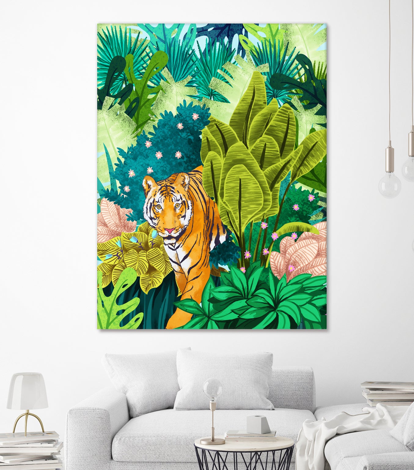 Jungle Tiger by 83 oranges on GIANT ART - orange digital jungle