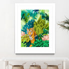 Jungle Tiger by 83 oranges on GIANT ART - orange digital jungle