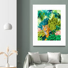 Jungle Tiger by 83 oranges on GIANT ART - orange digital jungle