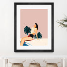 Sunday by 83 Oranges on GIANT ART - pink illustration pool