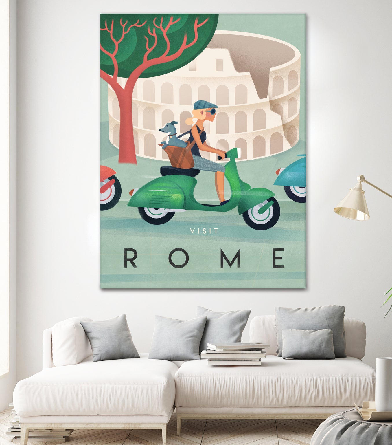 Visit Rome Vintage Art by Martin Wickstrom on GIANT ART