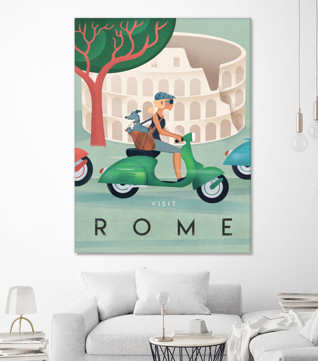 Visit Rome Vintage Art by Martin Wickstrom on GIANT ART