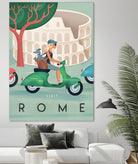 Visit Rome Vintage Art by Martin Wickstrom on GIANT ART