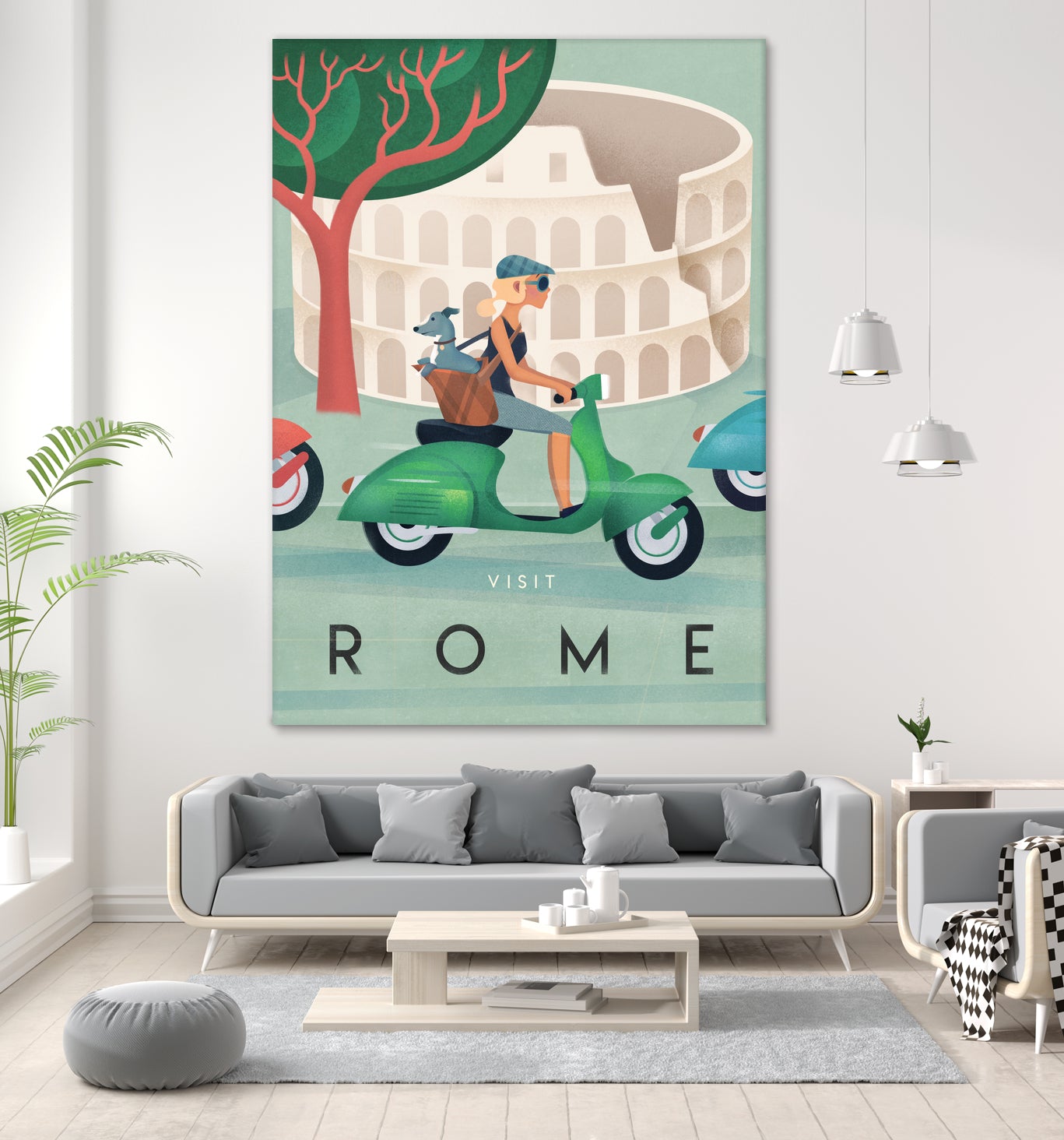 Visit Rome Vintage Art by Martin Wickstrom on GIANT ART