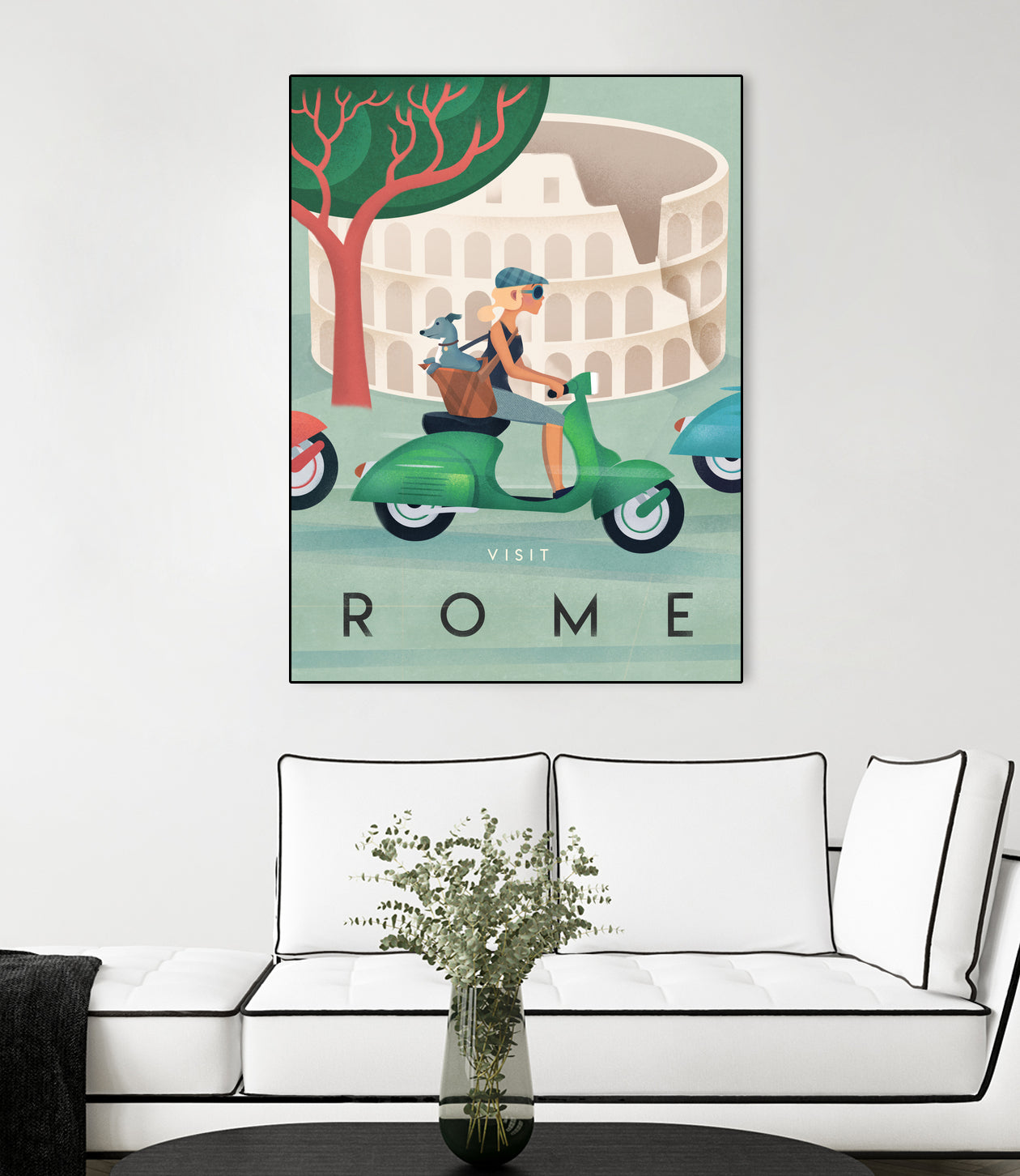 Visit Rome Vintage Art by Martin Wickstrom on GIANT ART