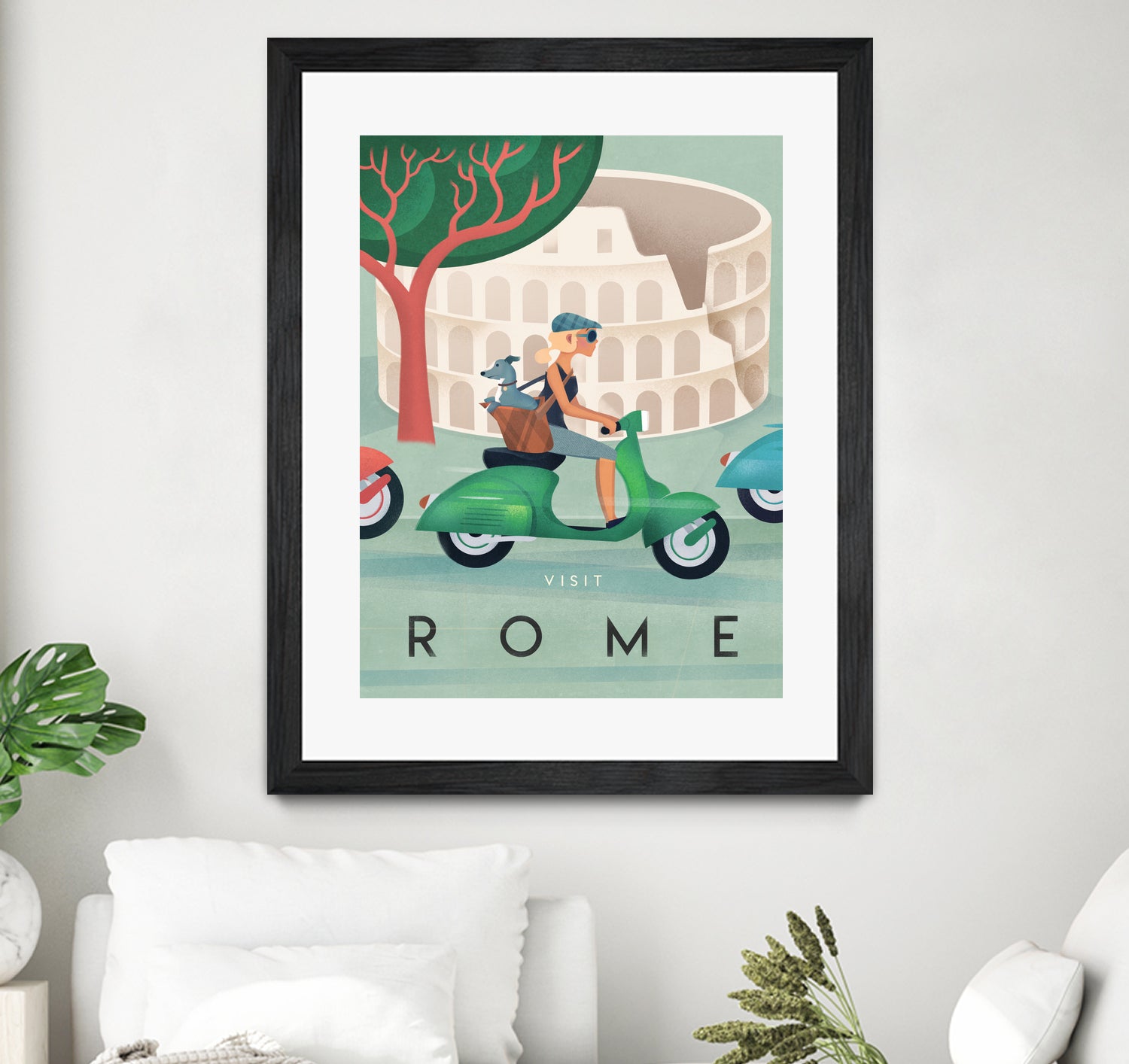 Visit Rome Vintage Art by Martin Wickstrom on GIANT ART