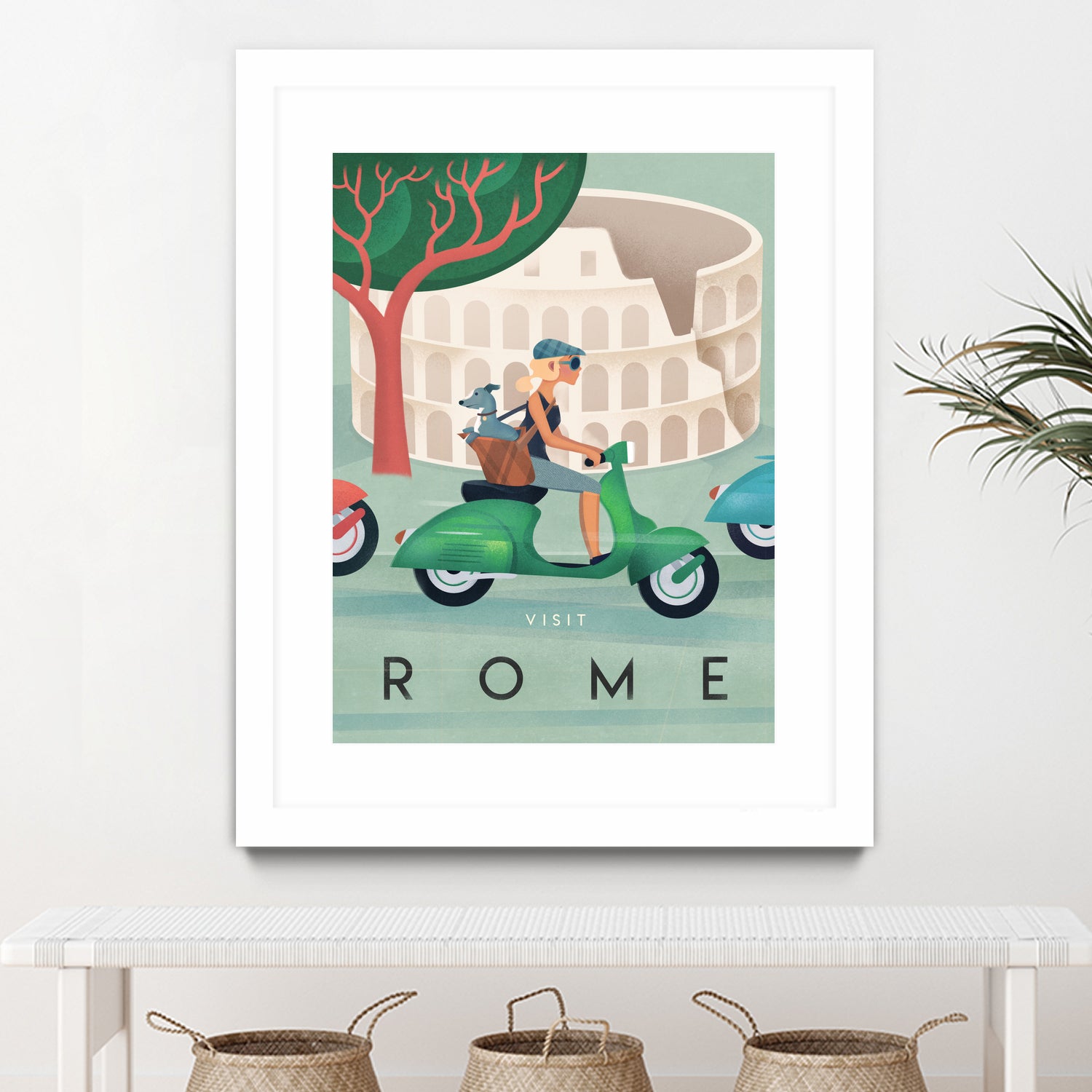 Visit Rome Vintage Art by Martin Wickstrom on GIANT ART