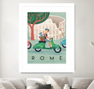 Visit Rome Vintage Art by Martin Wickstrom on GIANT ART