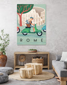 Visit Rome Vintage Art by Martin Wickstrom on GIANT ART