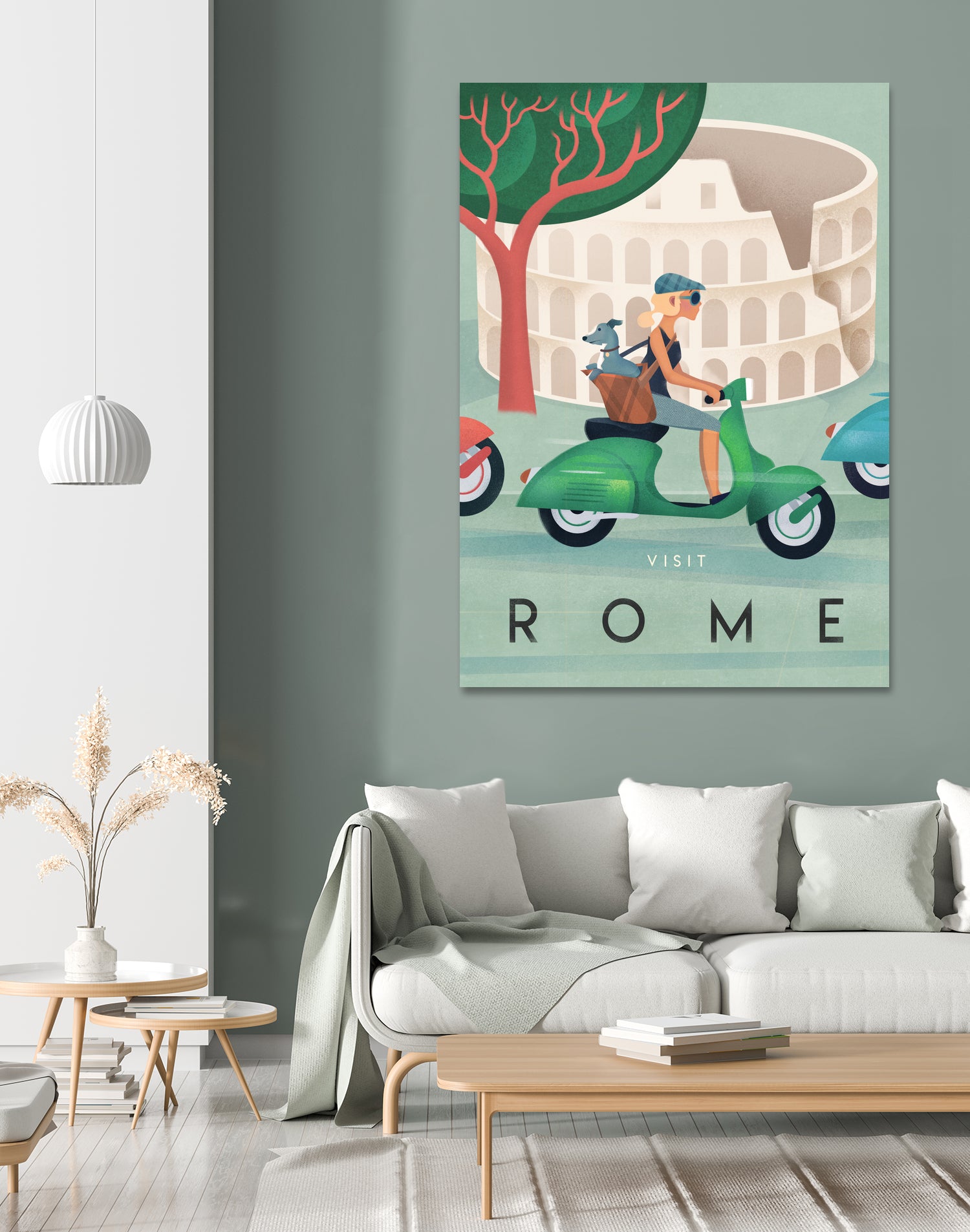 Visit Rome Vintage Art by Martin Wickstrom on GIANT ART