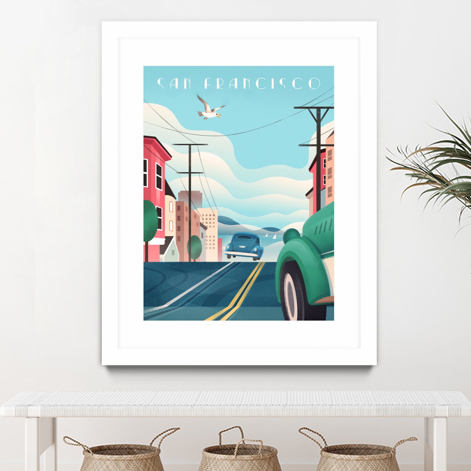 Art Deco San Francisco Car Chase by Martin Wickstrom on GIANT ART